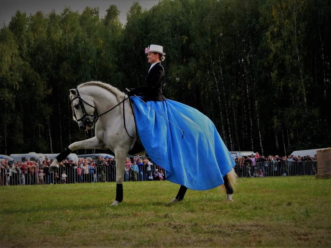 Hania i Damasco na pokazie konnym