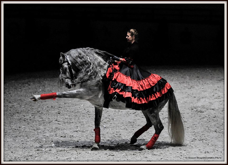 Teatr Konny Cabriola - Katarzyna Cygler na koniu